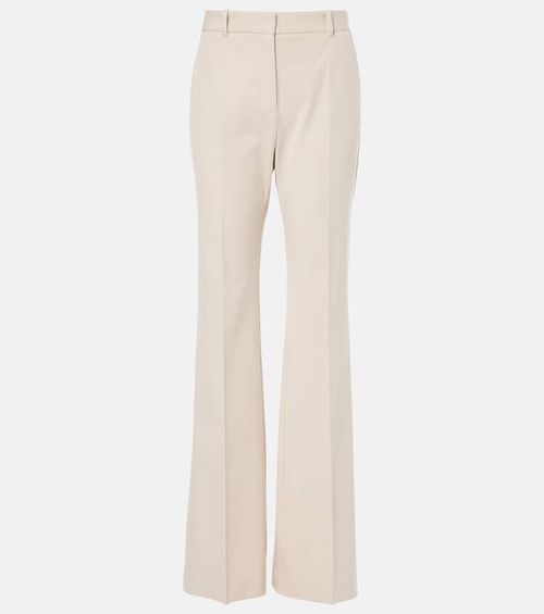 High-rise flared pants