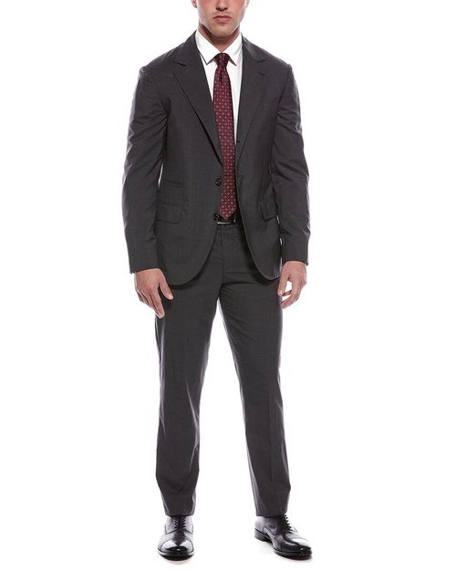 2Pc Wool & Silk-Blend Suit