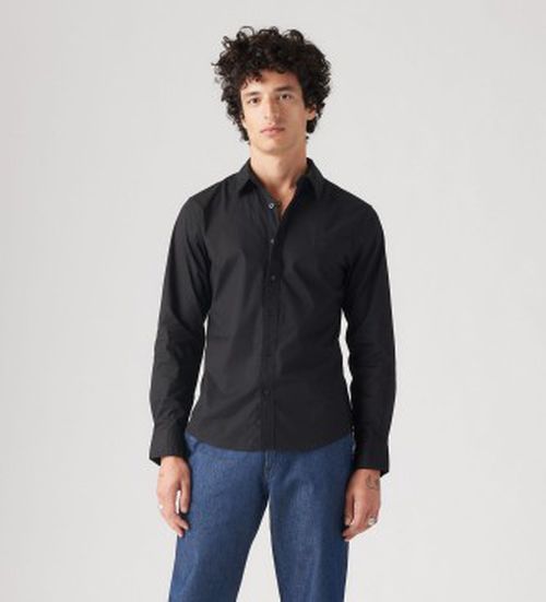Levi's for man. 86625-0054 Battery Housemark Slim Fit Shirt black (M), Casual, Cotton, Long sleeve