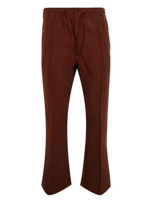 Needles embroidered track pants - Brown