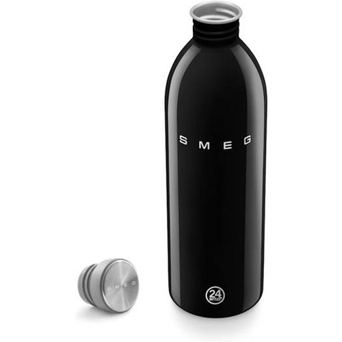 Smeg 24Bottles Clima Stainless Steel 1000ml Bottle in Black