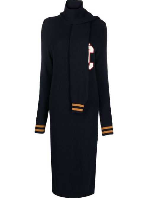 Varsity knit dress