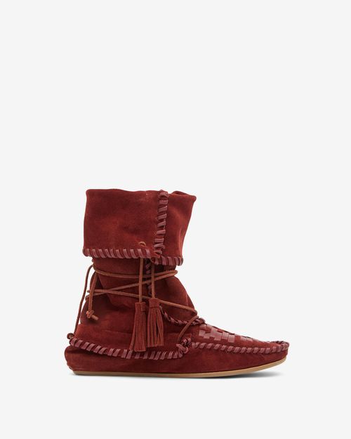 Winki Boots - Women - Burgundy - Size 38 - Isabel Marant