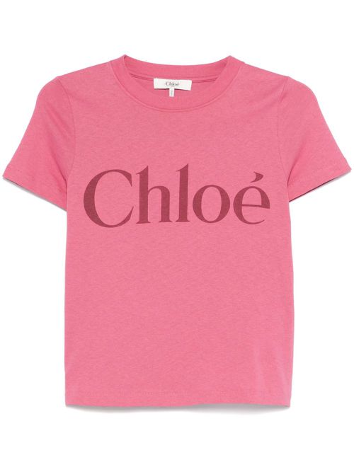 Logo-print T-shirt - Pink