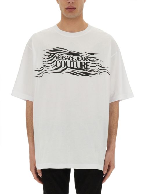 Zebra rhinestone logo t-shirt