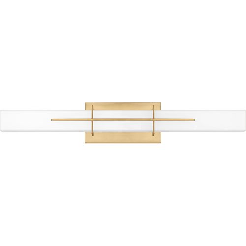 Gemini LED Bathroom Vanity Light in Aged Bra