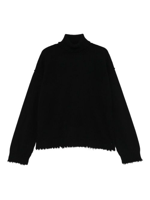 Cashmere Turtleneck Sweater — Black