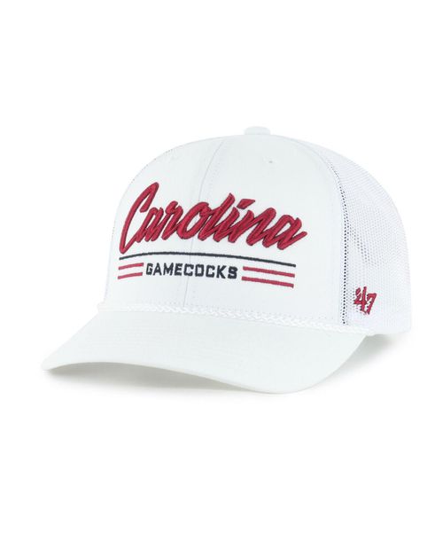 Men's White South Carolina Gamecocks Garner Rope Trucker Adjustable Hat - White