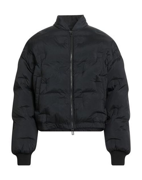 Man Puffer Black Size 36 Polyamide, Virgin Wool