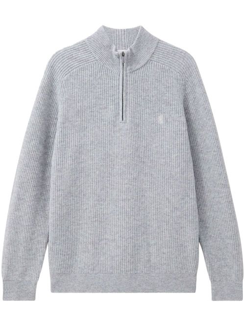 Cable-knit sweater - Grey