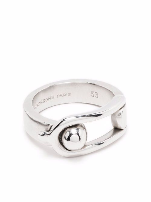 Boucle clasp ring - Silver