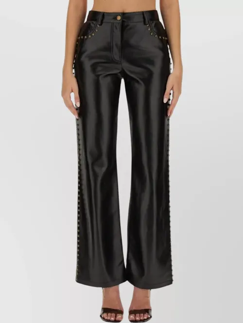 Moschino - studded regular fit pants pocket