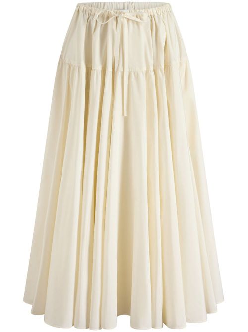 Faille maxi skirt - Neutrals