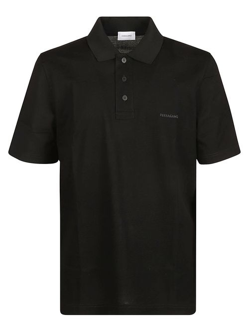 Logo Buttoned Polo Shirt