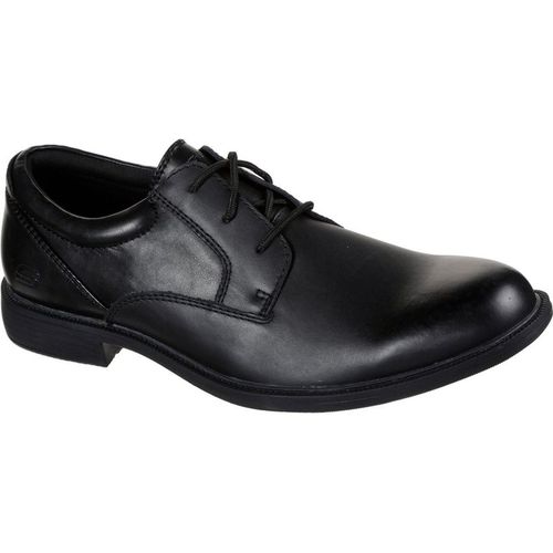 Skechers Dreston Rasmiss Leather Men's Black Standard Lace-Up Shoe