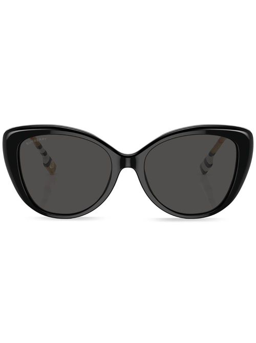 Burberry Eyewear | Vintage-check cat-eye sunglasses - Black  display picture 1