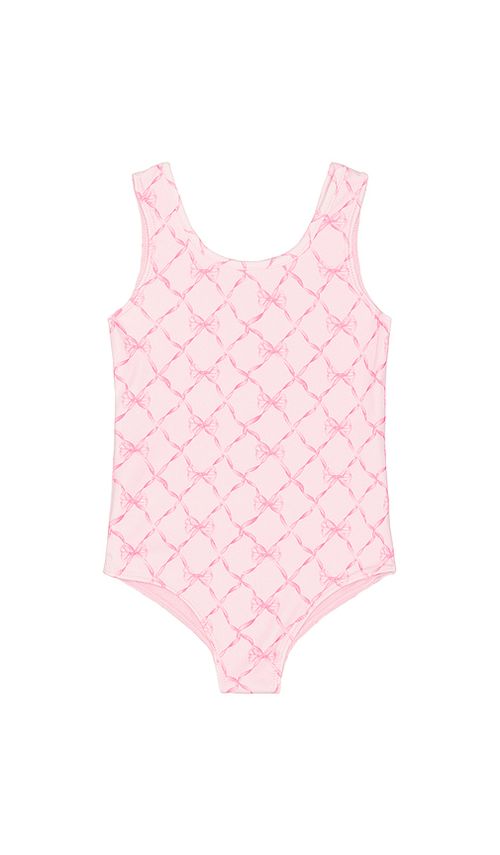 LoveShackFancy Kids Aldora Swimsuit in Pink. 4. Also