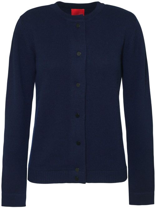 Faye fine-knit cardigan - Blue