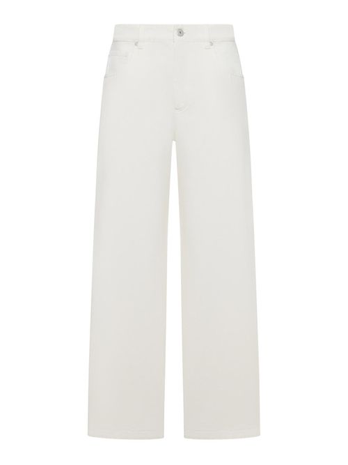 Wide Leg Cotton Trousers