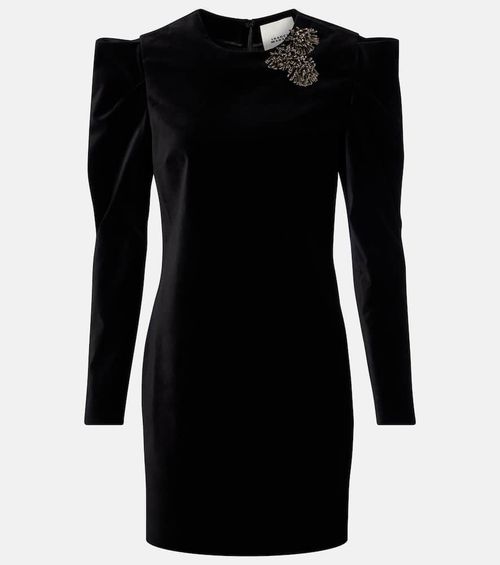 Danee embellished velvet minidress