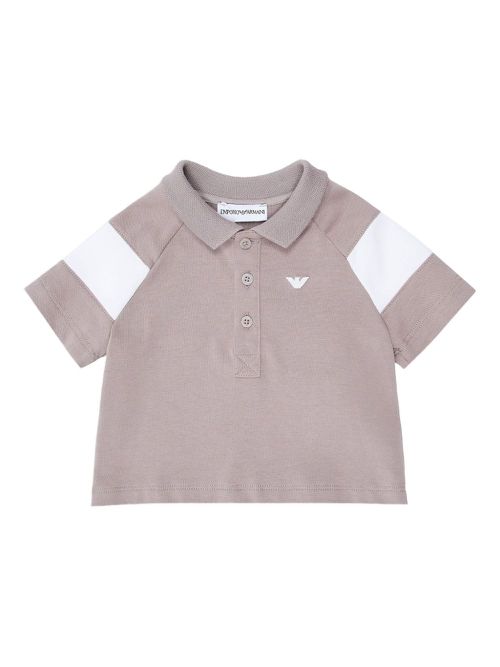 Colour-block polo shirt - Neutrals