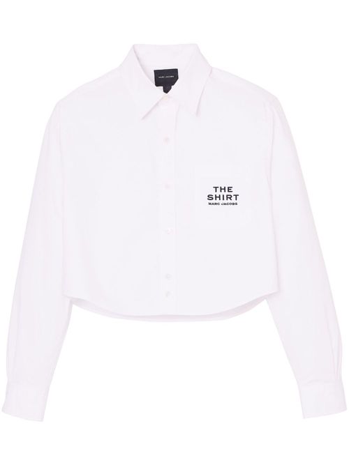 - Cotton Cropped Shirt