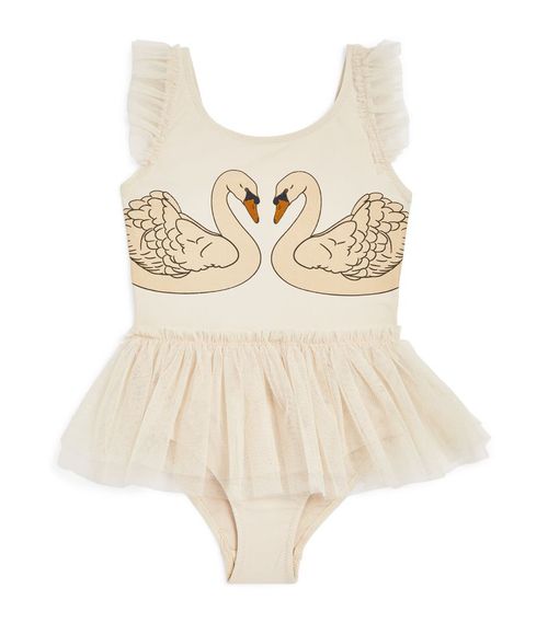 Tulle-Trim Strut Swimsuit (2-4 Years)