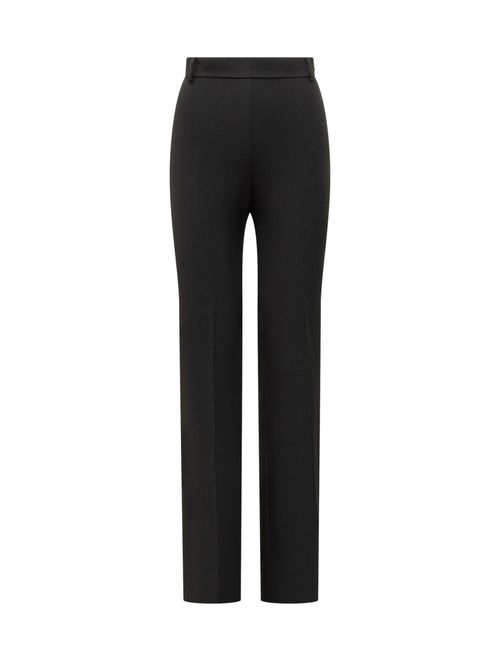 Black Straight Flat Front Pants