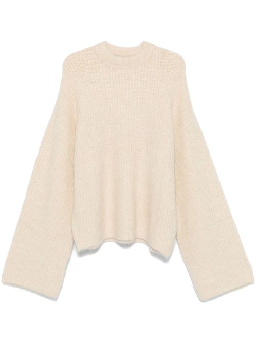 Crew neck sweater - White
