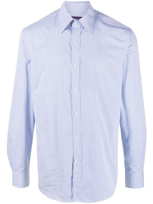 Striped cotton shirt - Blue
