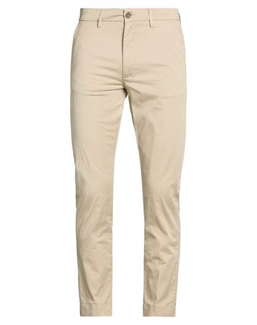 Man Pants Beige Size 28 Cotton, Elastane