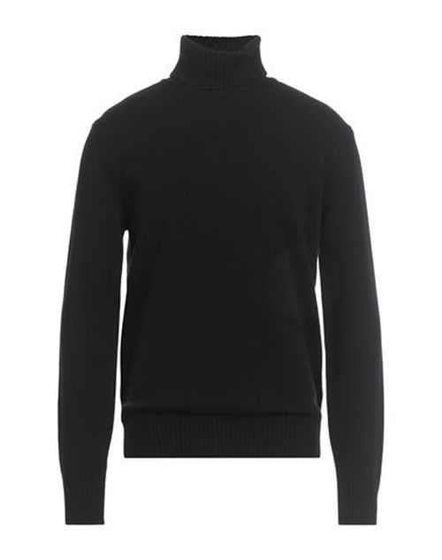 Roberto Collina Man Turtleneck Black Size 40 Wool, Cashmere