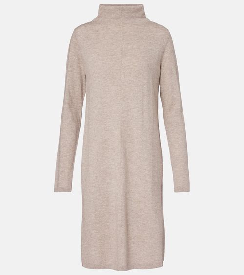Knitted wool and cashmere midi dress
