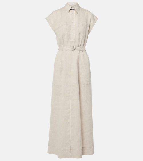 Linen maxi dress