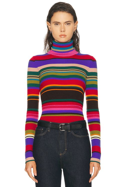 Acne Studios Kila Top in Red & Purple - Red,Purple. L also in M