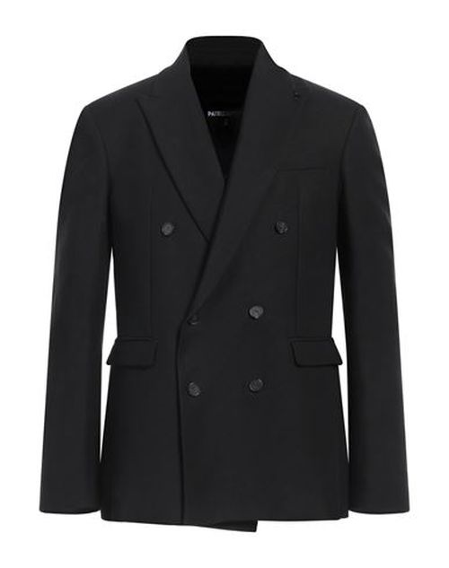 Man Blazer Black Size 38 Viscose, Linen