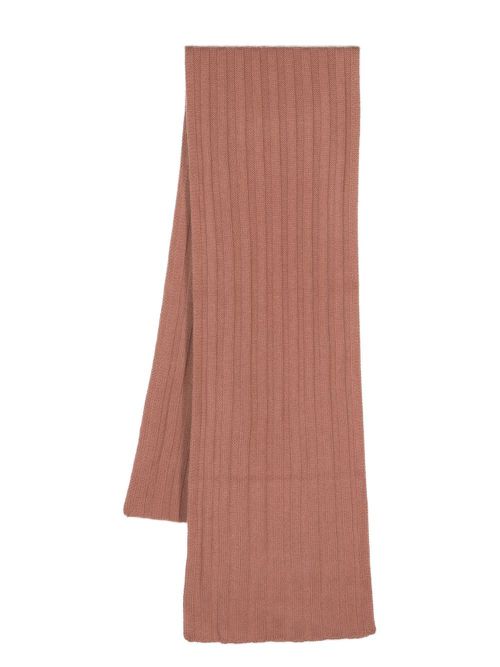 Rib-knit cashmere scarf - Pink