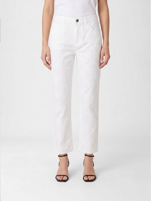Pants Woman color White