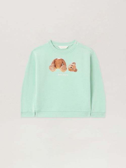 Bear Crewneck Kids  Verde Chiaro/light Green