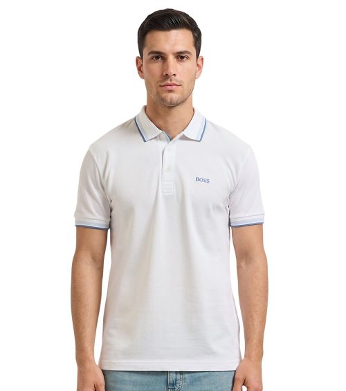 White Shirt Collar Polo