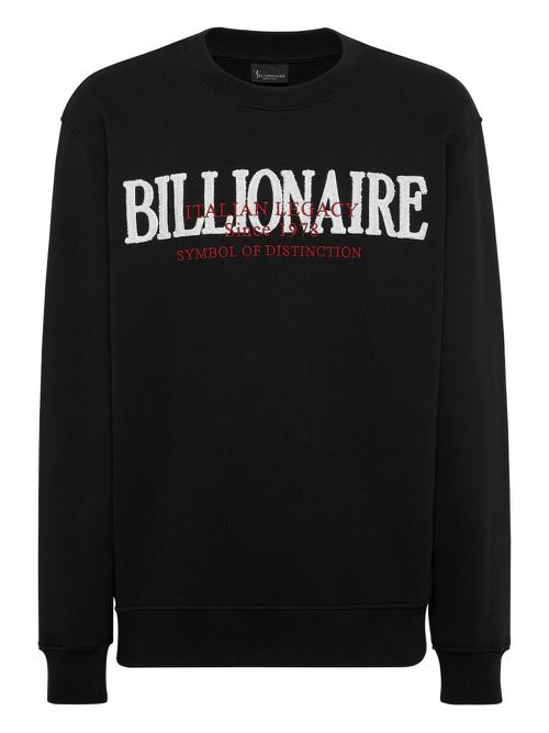 Round-neck sweatshirt - Black