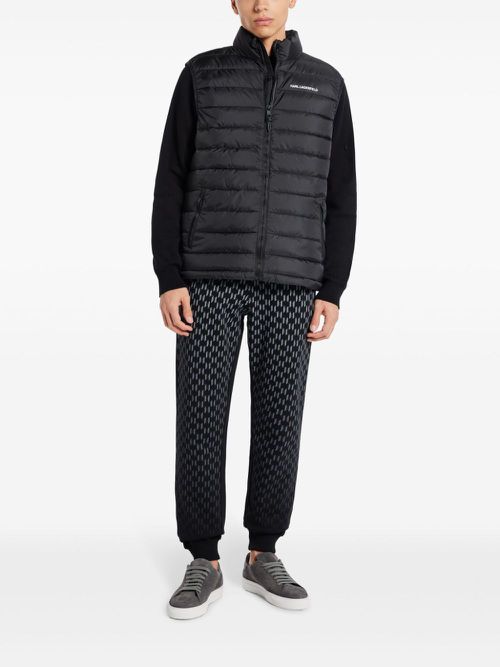 Lightweight quilted gilet - Black