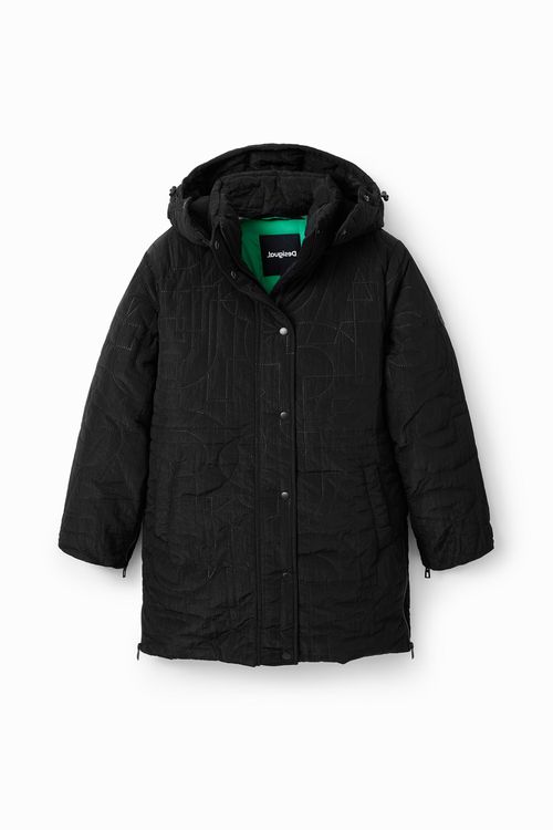 Padded zips coat