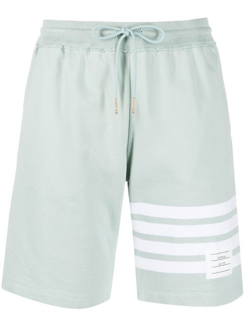 4-Bar stripe track shorts - Green