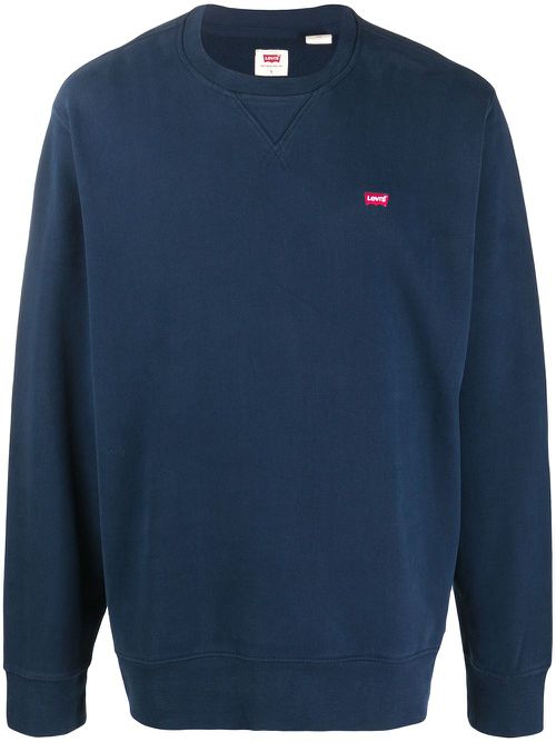 Logo detail sweatshirt - Blue