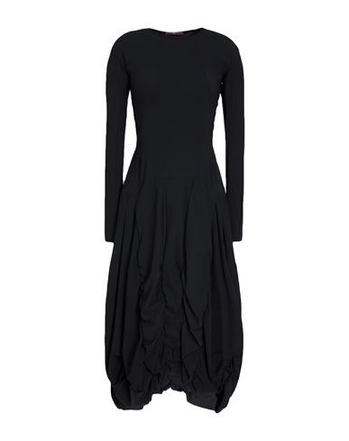 Woman Midi dress Black Size 6 Nylon, Elastane