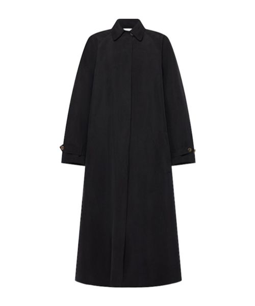 Ryo belted silk long coat