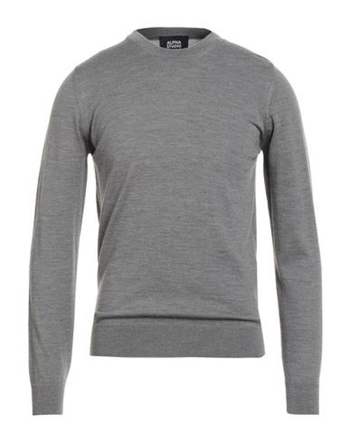 Man Sweater Grey Size 38 Merino Wool