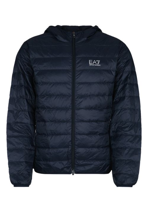 Dark Blue Logo Print jacket