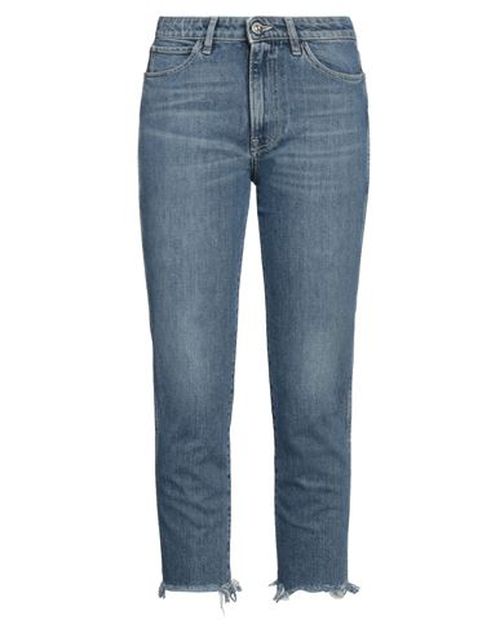 Woman Jeans Blue Size 27 Cotton, Elastane